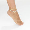 18K Gold Boho Shell Zircon Bracelet for Wedding Gifts