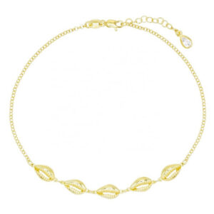 18K Gold Boho Shell Zircon Bracelet for Wedding Gifts 18K Gold Boho Shell Zircon Bracelet for Wedding Gifts