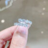 18K Gold Lab Diamond D Color Round Cut Fashion Ring