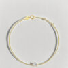 18K Gold Lab Diamond Emerald Cut Tennis Bracelet Unisex