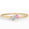 18K Gold Lab Diamond Pear Cut Luxury Bracelet Jewelry