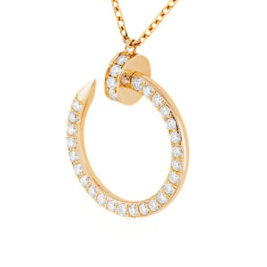 18K Gold Lab Grown Diamond Pendant