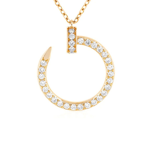 18K Gold Lab Grown Diamond Pendant
