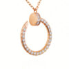 18K Gold Lab Grown Diamond Pendant