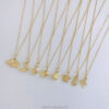 18K Gold Lock Pendant Cute Claw Setting Charm Jewelry