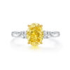 18K Gold Oval Lab-Grown Diamond D Color Classic Wedding Ring