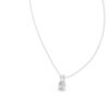 18K Gold Pear Shape Lab Grown Diamond Pendant Necklace