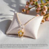 18K White Gold Flower Pendant Yellow Sapphire Diamond