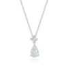 925 Silver Lab-Grown Diamond Pendant Necklace for Women