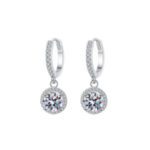 925 Silver Moissanite Water Drop Earrings Women Gift 925 Silver Moissanite Water Drop Earrings Women Gift