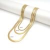 925 Silver Snake Chain Necklace Gold Rhodium Plated