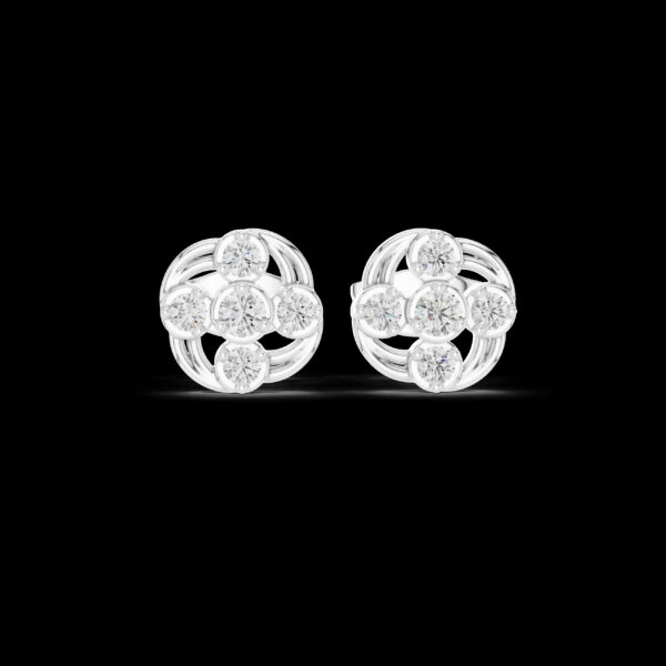 925 Sterling Silver Lab Diamond Earrings Fashion Jewelry