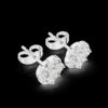 925 Sterling Silver Lab Diamond Earrings Fashion Jewelry