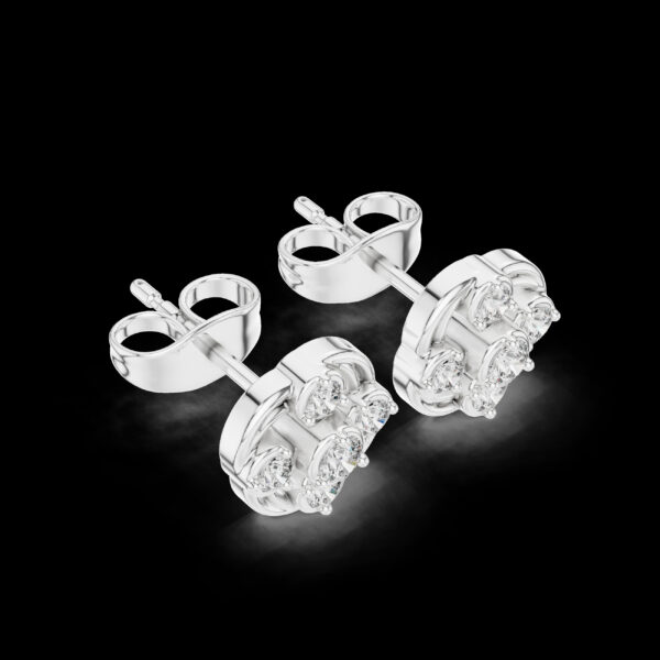 925 Sterling Silver Lab Diamond Earrings Fashion Jewelry