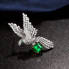 Butterfly Moissanite Silver Brooch for Jewelry Wholesale