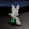 Butterfly Moissanite Silver Brooch for Jewelry Wholesale