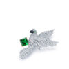 Butterfly Moissanite Silver Brooch for Jewelry Wholesale