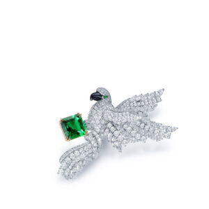 Butterfly Moissanite Silver Brooch for Jewelry Wholesale