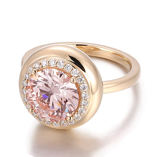 Classic 10K Gold Lab-Grown Diamond Engagement Ring