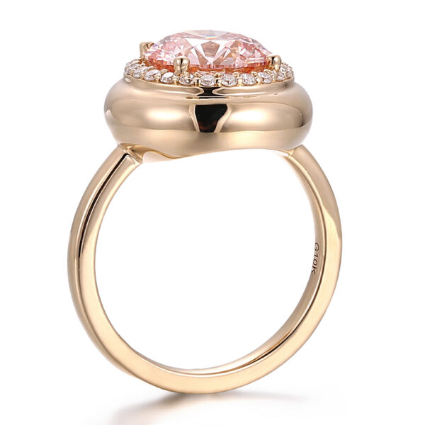 Classic 10K Gold Lab-Grown Diamond Engagement Ring