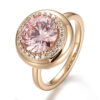 Classic 10K Gold Lab-Grown Diamond Engagement Ring