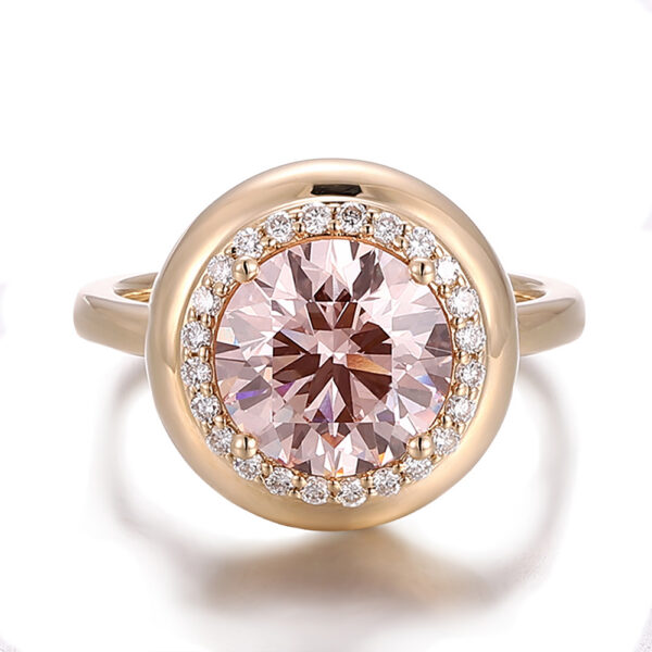Classic 10K Gold Lab-Grown Diamond Engagement Ring