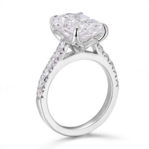 Classic 10K Gold Lab Grown Diamond Wedding Ring Engagement Classic 10K Gold Lab Grown Diamond Wedding Ring Engagement