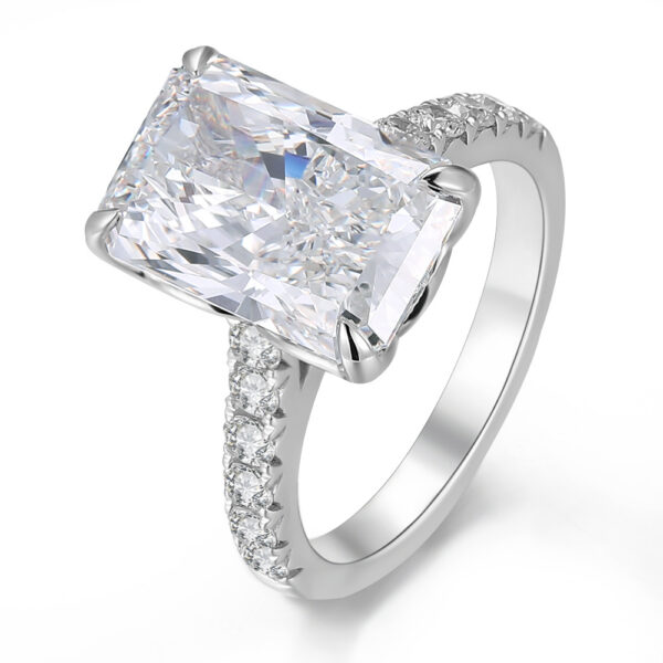 Classic 10K Gold Lab Grown Diamond Wedding Ring Engagement