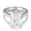 Classic 10K Gold Lab Grown Diamond Wedding Ring Engagement