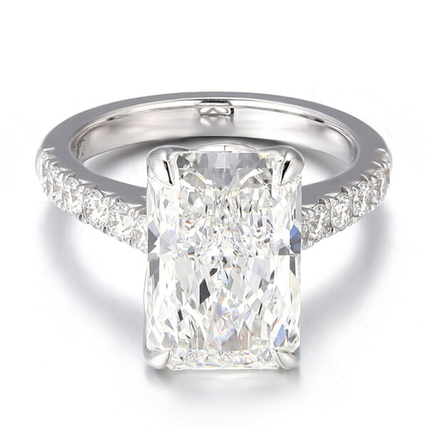 Classic 10K Gold Lab Grown Diamond Wedding Ring Engagement