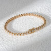 Classic 18K Gold Moissanite Round Cut Setting Bracelet