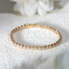 Classic 18K Gold Moissanite Round Cut Setting Bracelet