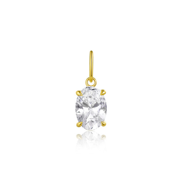 Classic Color Lab Diamond Solitaire Pendant Jewelry