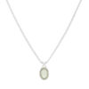 Classic Silver Pendant Necklace with Natural Stone