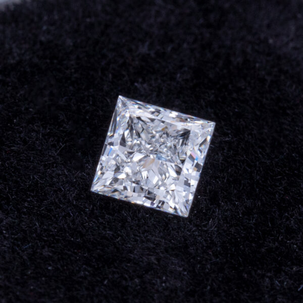 D Color Princess Cut Lab Diamond Silver Pendant Jewelry