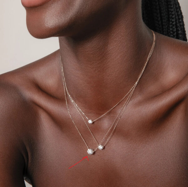 Fashion Silver CZ Chain Necklace for Jewelry Wholesale
