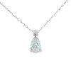 Gold Lab Grown Pear Cut Diamond Pendant Necklace Charm