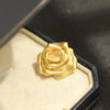 Gold Plated Rose Brooch