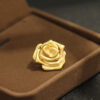 Gold Plated Rose Brooch
