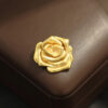Gold Plated Rose Brooch