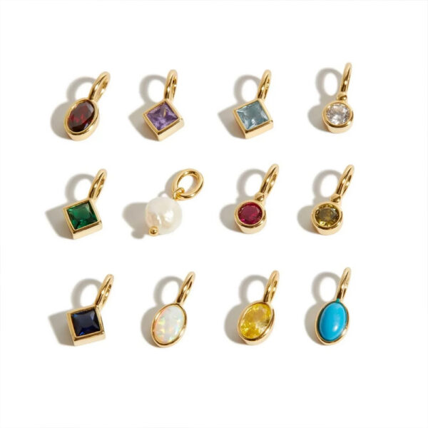 Gold Plated Stainless Steel Zircon Cute Pendant Jewelry