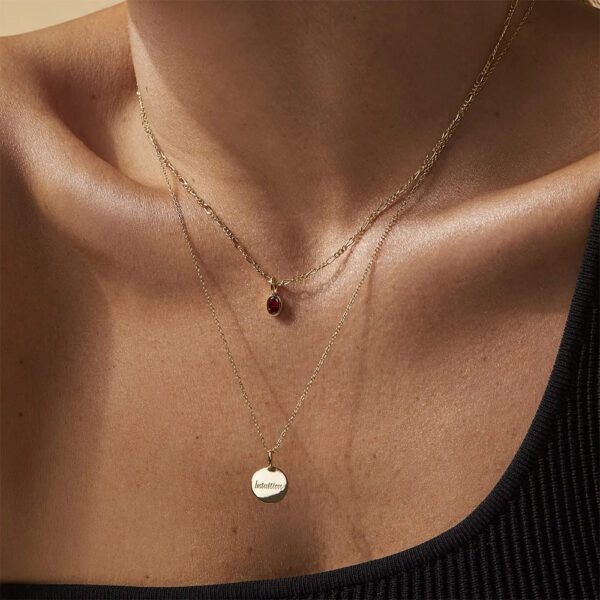 Gold Plated Stainless Steel Zircon Cute Pendant Jewelry
