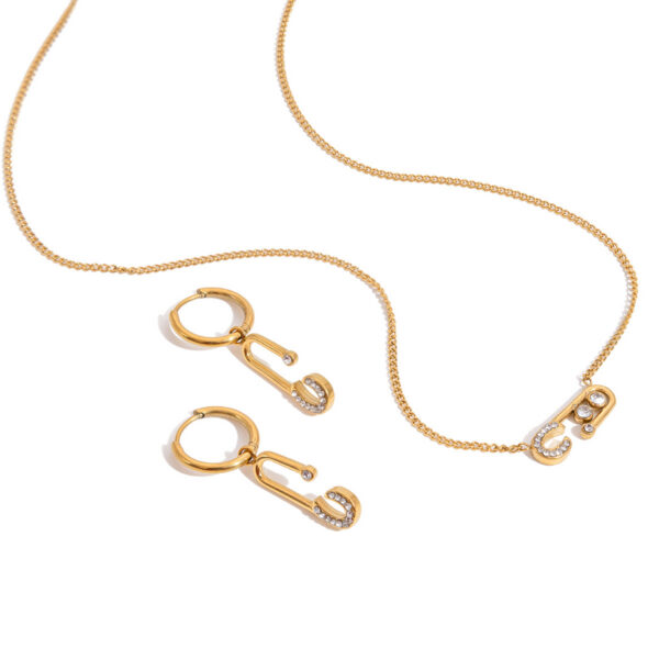 Gold Plated Zircon Fashion Chain Necklace for Women