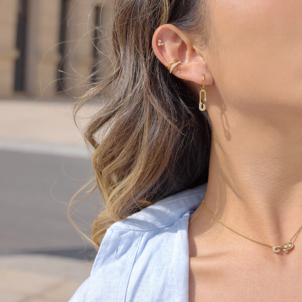 Gold Plated Zircon Fashion Chain Necklace for Women