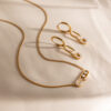 Gold Plated Zircon Fashion Chain Necklace for Women