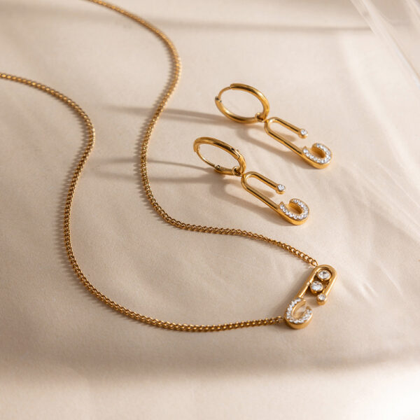 Gold Plated Zircon Fashion Chain Necklace for Women
