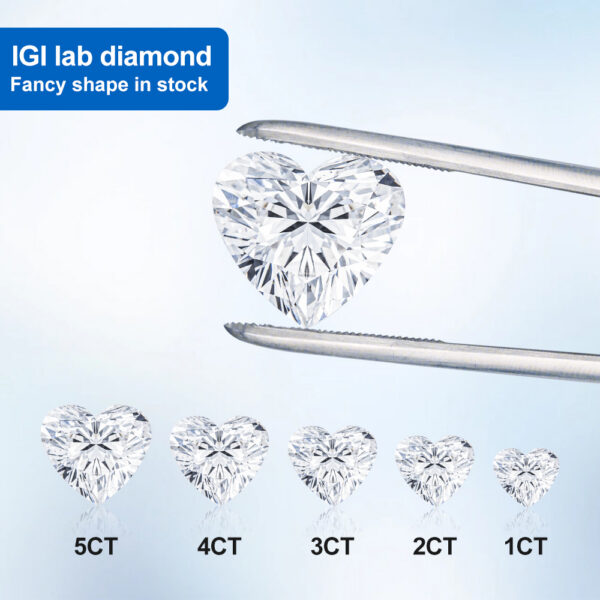 Heart Cut Lab Diamond Pendant
