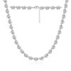 Heart Design Moissanite Silver Chain Jewelry
