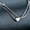 Heart Lab Grown Diamond Pendant Necklace for Women Gift