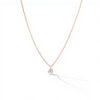 Heart Shape Lab Diamond Gold Tone Necklace Pendant